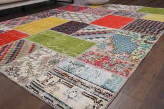 Vintage Patchwork Area Rug - Thumbnail