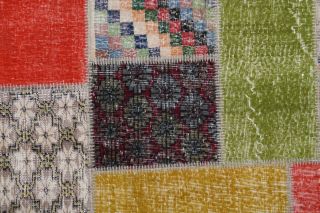 Vintage Patchwork Area Rug - Thumbnail