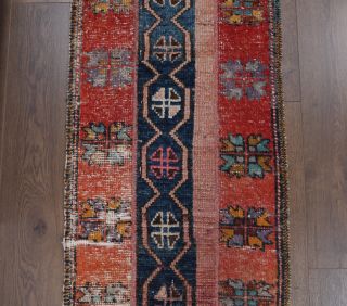 Vintage Patchwork Runner Rug - Thumbnail