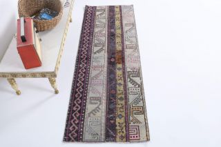 Vintage Patchwork Runner Rug - Thumbnail