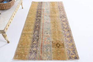 Vintage Patchwork Runner Rug - Thumbnail