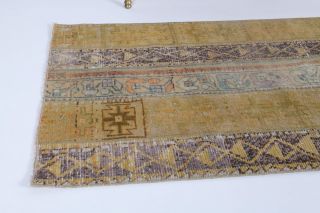 Vintage Patchwork Runner Rug - Thumbnail