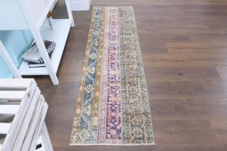 Vintage Patchwork Runner Rug - Thumbnail