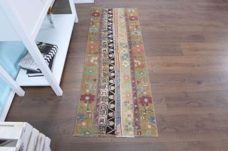 Vintage Patchwork Runner Rug - Thumbnail