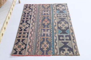 Vintage Patchwork Small Rug - Thumbnail