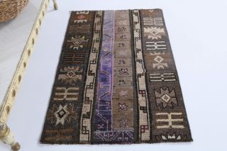 Vintage Patchwork Small Rug - Thumbnail