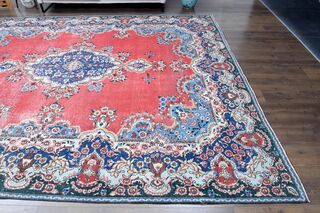 Vintage Persian Handmade Wool Rug - Thumbnail