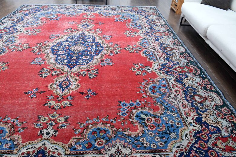 Vintage Persian Handmade Wool Rug