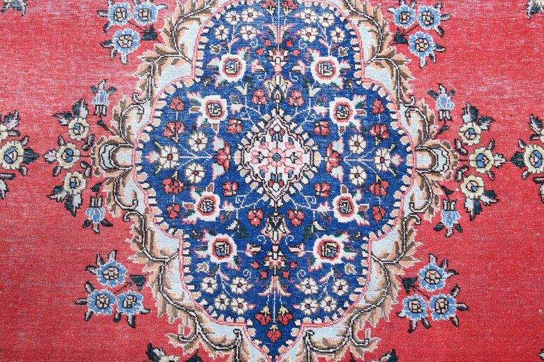 Vintage Persian Handmade Wool Rug