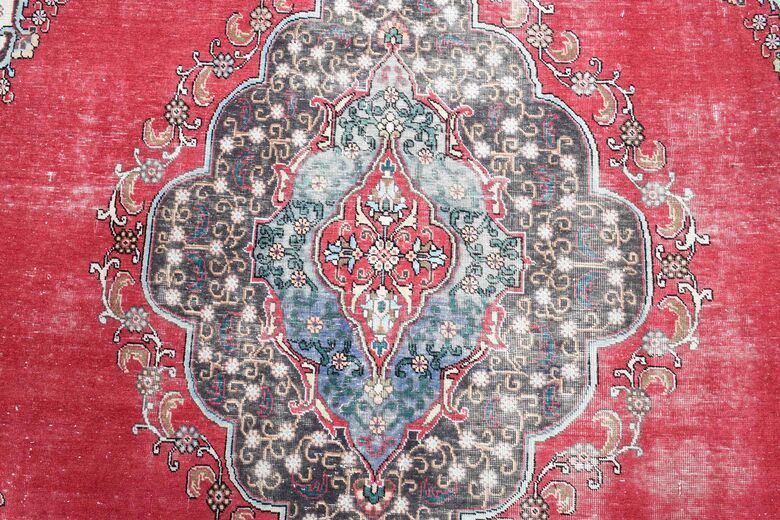 Vintage Persian Handmade Wool Rug