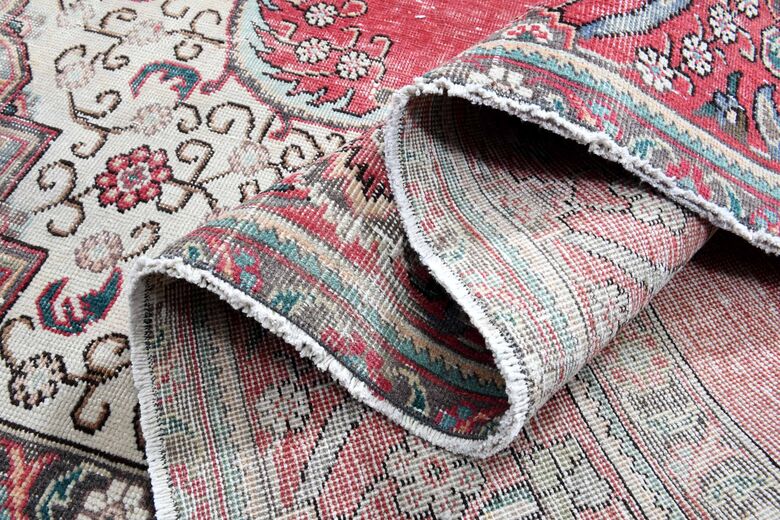 Vintage Persian Handmade Wool Rug