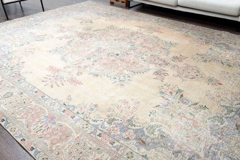 Vintage Persian Handmade Wool Rug