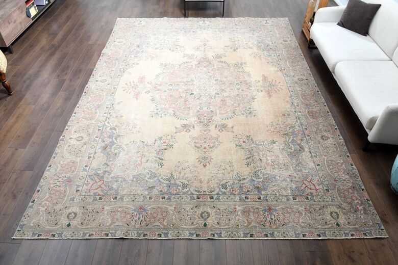 Vintage Persian Handmade Wool Rug