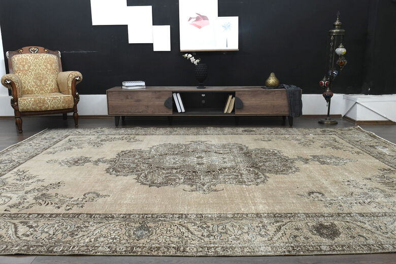Unique Woven Vintage Persian Area Rug