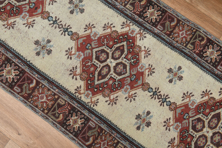 One of a Kind Vintage Persian Runner
