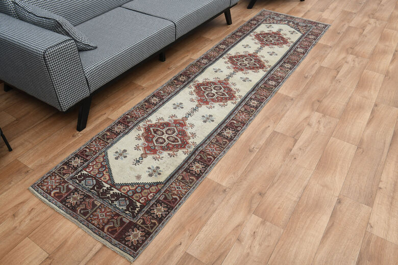 One of a Kind Vintage Persian Runner