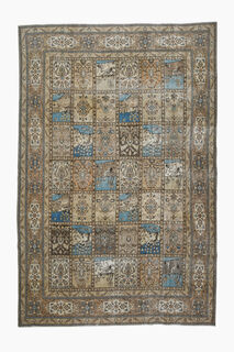 Animal Print Handmade Persian Area Rug - Thumbnail