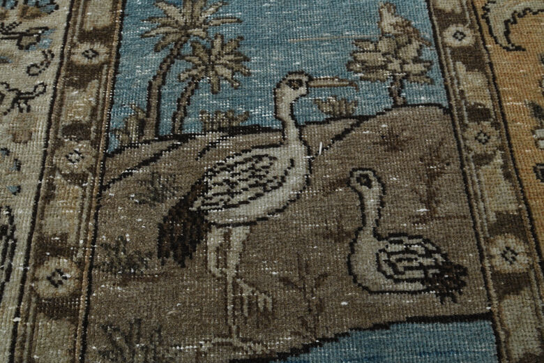 Animal Print Handmade Persian Area Rug