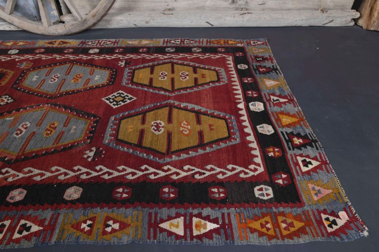 Wide Traditional Vintage Rug