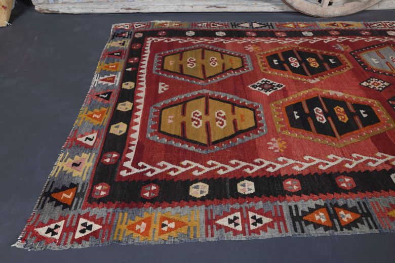 Wide Traditional Vintage Rug