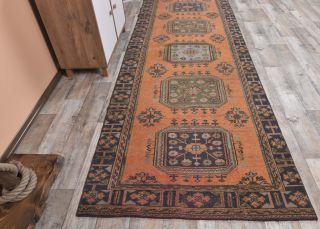 Oushak Vintage Runner Rug - Thumbnail