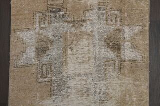 Distressed Brown Runner Rug - Thumbnail