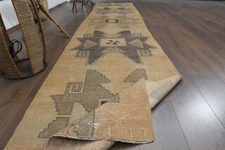 Orange Brown Runner Rug - Thumbnail