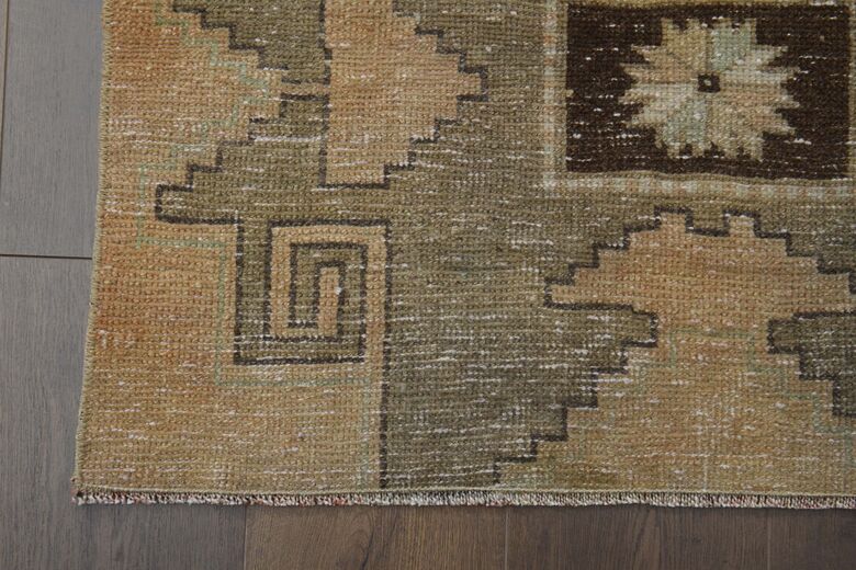 Orange Brown Runner Rug