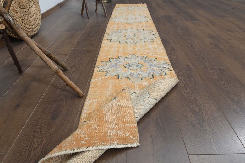 Floral Orange Beige Runner