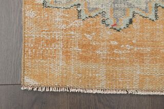 Floral Orange Beige Runner - Thumbnail