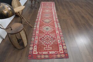 Geometric Anatolian Hand-Knotted Runner - Thumbnail