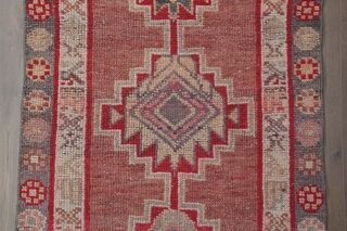 Geometric Anatolian Hand-Knotted Runner - Thumbnail