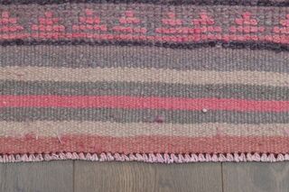 Pink Handmade Runner Rug - Thumbnail