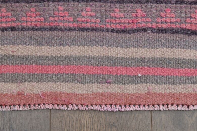 Pink Handmade Runner Rug