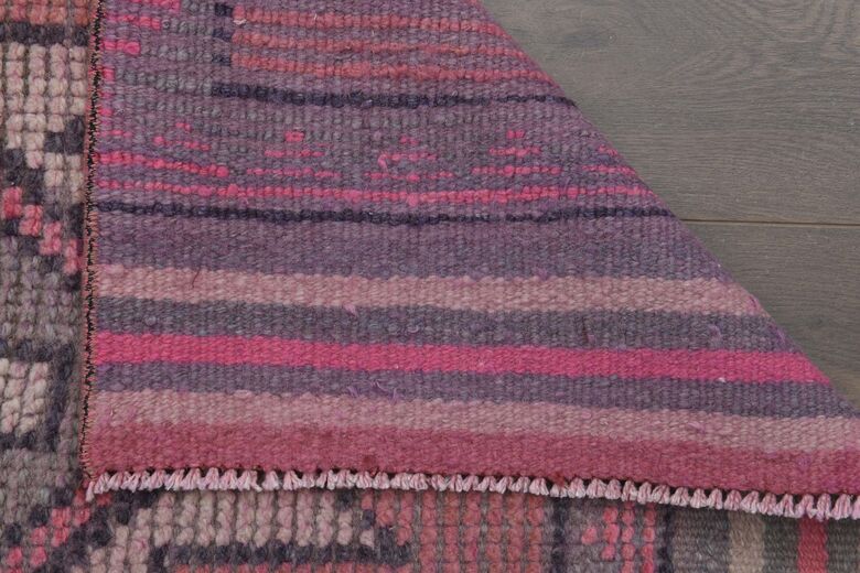 Pink Handmade Runner Rug