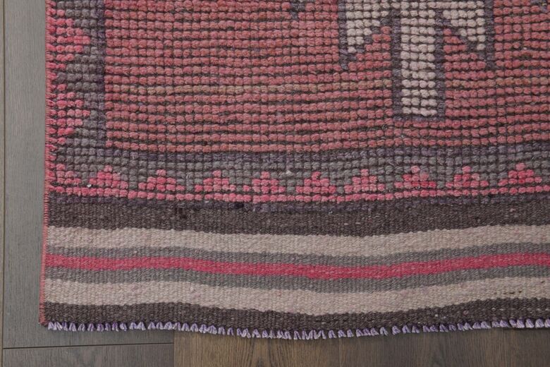 Pink Handmade Runner Rug