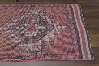 Pink Handmade Runner Rug - Thumbnail