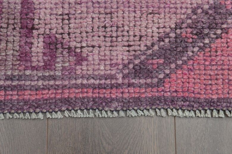 Handmade Pink Runner Rug