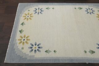 Blue Beige Vintage Area Rug - Thumbnail