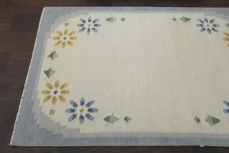 Blue Beige Vintage Area Rug