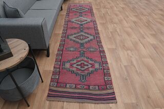 Pink Kitchen Runner Rug - Thumbnail