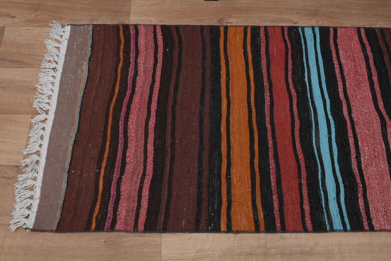 Colorful Striped Runner Rug