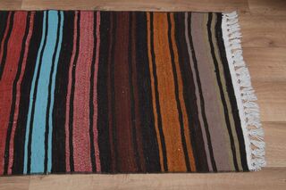 Colorful Striped Runner Rug - Thumbnail