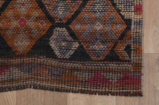 Check Orange Pink Runner Rug - Thumbnail