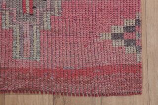 Pink Gray Vintage Runner Rug - Thumbnail