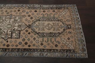 Orange Gray Rug Vintage Runner - Thumbnail