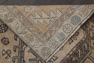 Orange Gray Rug Vintage Runner - Thumbnail