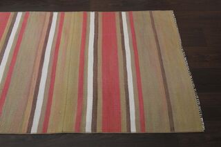 Pink Brown Runner Rug - Thumbnail