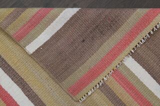 Pink Brown Runner Rug - Thumbnail