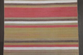 Pink Brown Runner Rug - Thumbnail